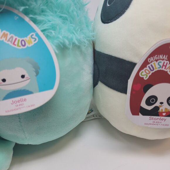 8" Squishmallow Bundle Lot Bigfoot Panda Cat Axolotl Squishmallows Vampire Rarer - Picture 6 of 8